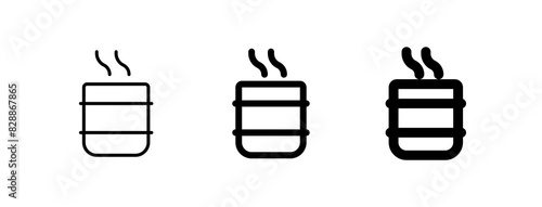Editable hot green tea, matcha, cup vector icon. Wellness, spa, relaxation. Part of a big icon set family. Perfect for web and app interfaces, presentations, infographics, etc