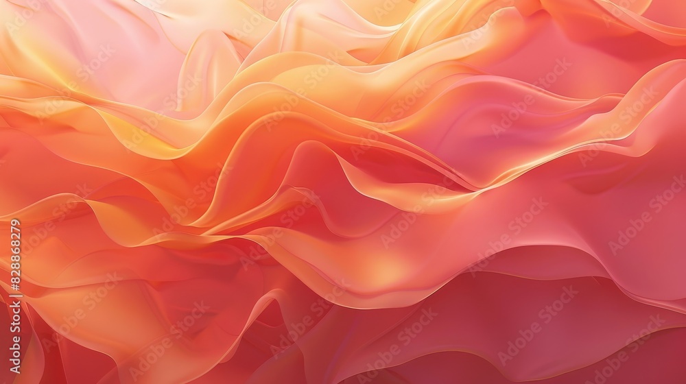 Obraz premium Serene Coral and Peach Abstract Background with Gentle Glow