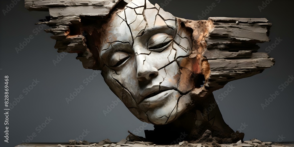 Symbolism Of A Fragmented Ancient Statue Head Memory Loss Mental Symbolism Of A Fragmented Ancient Statue Head Memory Loss Mental