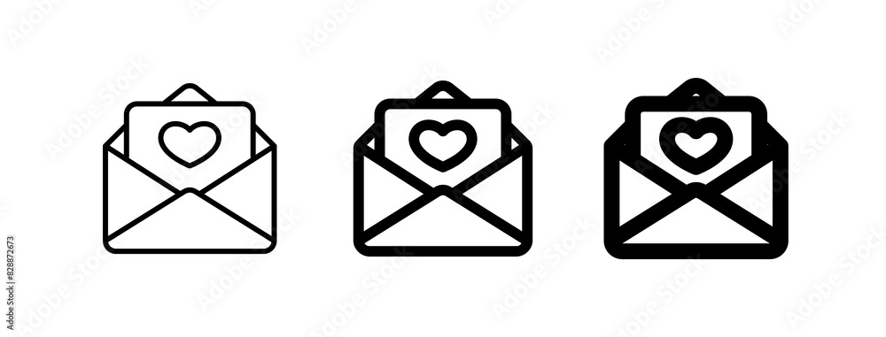 Editable wedding invitation, love letter vector icon. Wedding, valentine, love, celebration. Part of a big icon set family. Perfect for web and app interfaces, presentations, infographics, etc Editable wedding invitation, love letter vector icon. Wedding, valentine, love, celebration. Part of a big icon set family. Perfect for web and app interfaces, presentations, infographics, etc