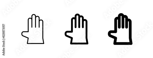Editable rubber glove vector icon. Industry, household, gardening, landscaping. Part of a big icon set family. Perfect for web and app interfaces, presentations, infographics, etc