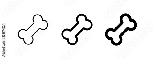 Editable dog chewing bone vector icon. Veterinary, animal, pet care, pet shop. Part of a big icon set family. Perfect for business, web and app interfaces, presentations, infographics, etc