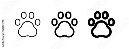 Editable animal, pet paw print vector icon. Veterinary, animal, pet care, pet shop. Part of a big icon set family. Perfect for business, web and app interfaces, presentations, infographics, etc