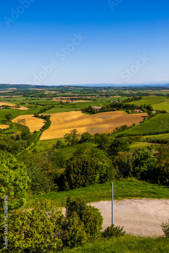 Photos Panorama sur les coteaux et collines du Lauragais ainsi que sur la Montagne Noir