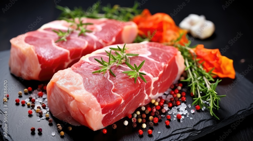 Raw top blade cut organic meat UHD Wallpaper Raw top blade cut organic meat UHD Wallpaper