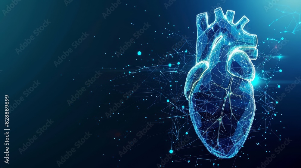 Illuminated Heart Structure Showcasing Intricate Veins and Arteries, Bridging Modern Medicine and Healthcare Concepts Illuminated Heart Structure Showcasing Intricate Veins and Arteries, Bridging Modern Medicine and Healthcare Concepts