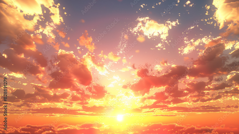 Realistic beautiful sunset sky. Nature sky backgrounds. Realistic beautiful sunset sky. Nature sky backgrounds.