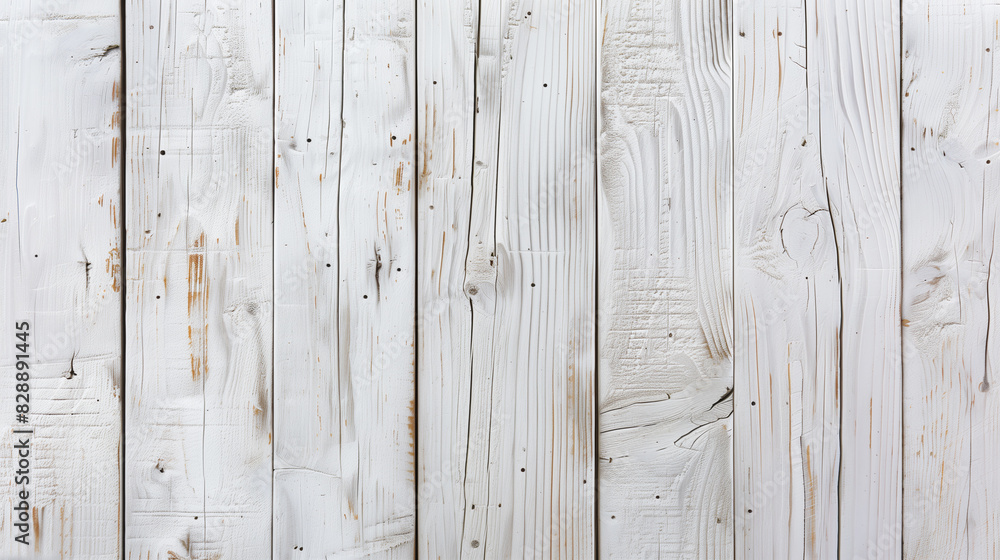 Fototapeta premium White wooden boards with texture as background
