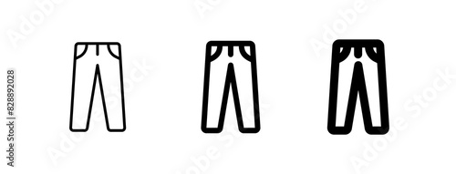 Editable trousers vector icon. Clothing  fashion  apparel. Part of a big icon set family. Perfect for web and app interfaces  presentations  infographics  etc