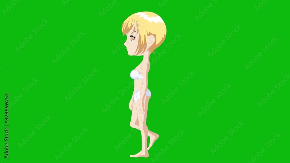 Girl walk cycle, sexy girl walk, walking, 4k Girl walk cycle, sexy girl walk, walking, 4k