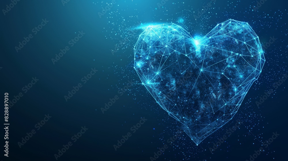 Dynamic Heartbeat, Abstract Lines and Triangles Evoke Heart Rhythm Symbolizing Vitality and Significance in Human Anatomy, Integrating Healthcare Concepts Dynamic Heartbeat, Abstract Lines and Triangles Evoke Heart Rhythm Symbolizing Vitality and Significance in Human Anatomy, Integrating Healthcare Concepts