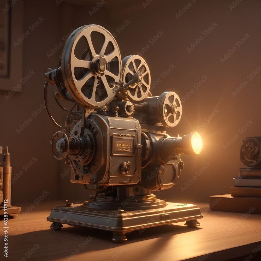 Obraz premium old movie projector