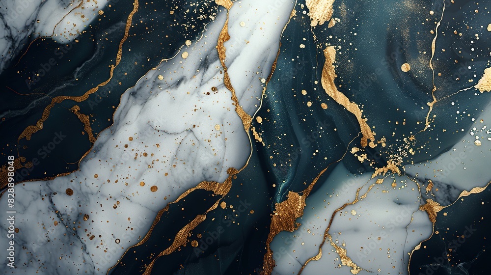 Fototapeta premium Abstract marble background, golden colors 