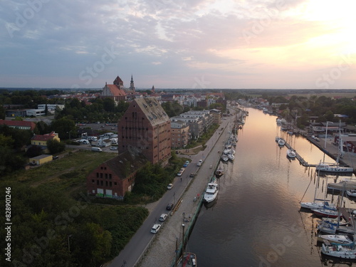 Sonnenuntergang über Greifswalder Ryck