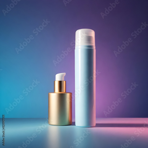 cylindrical skin care product, commercial art, dreamy light effects, magical light refraction