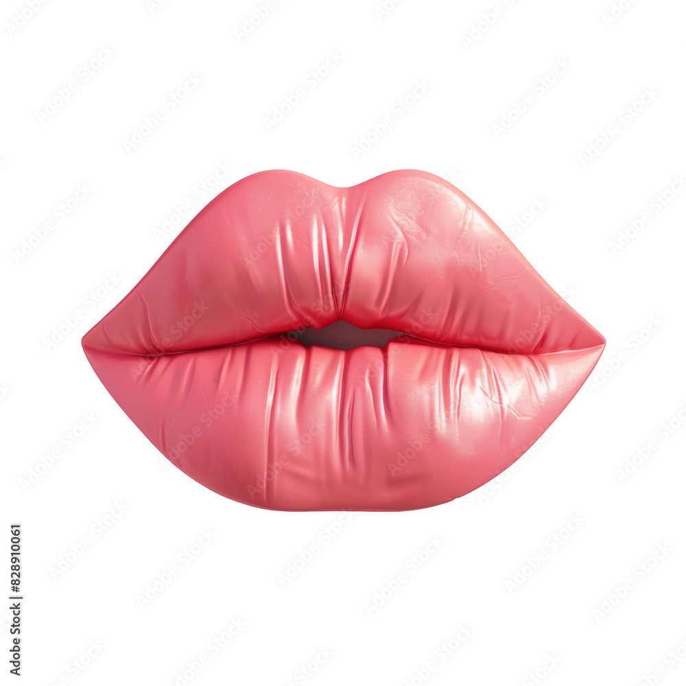 Transparent PNG of Close-up of a vibrant pink lipstick on a clean white surface Transparent PNG of Close-up of a vibrant pink lipstick on a clean white surface