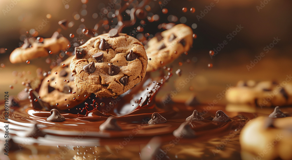 chocolate chip cookies on a plate chocolate chip cookies on a plate