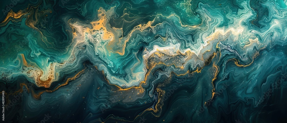 Abstract swirling blue and gold marble pattern art. Fluid motion design with vibrant colors and smooth flows, ideal for contemporary decoration. Abstract swirling blue and gold marble pattern art. Fluid motion design with vibrant colors and smooth flows, ideal for contemporary decoration.