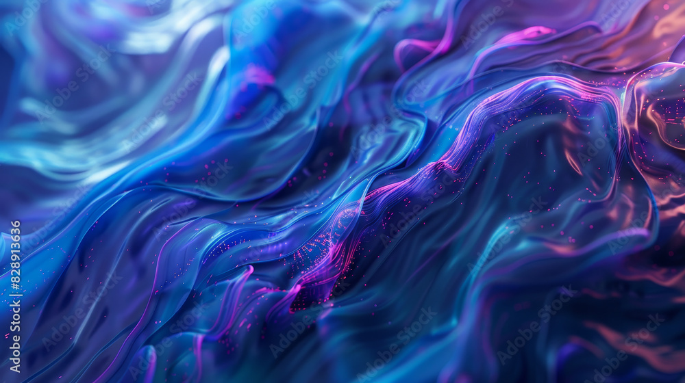A blue and purple wave with a purple and pink swirl A blue and purple wave with a purple and pink swirl