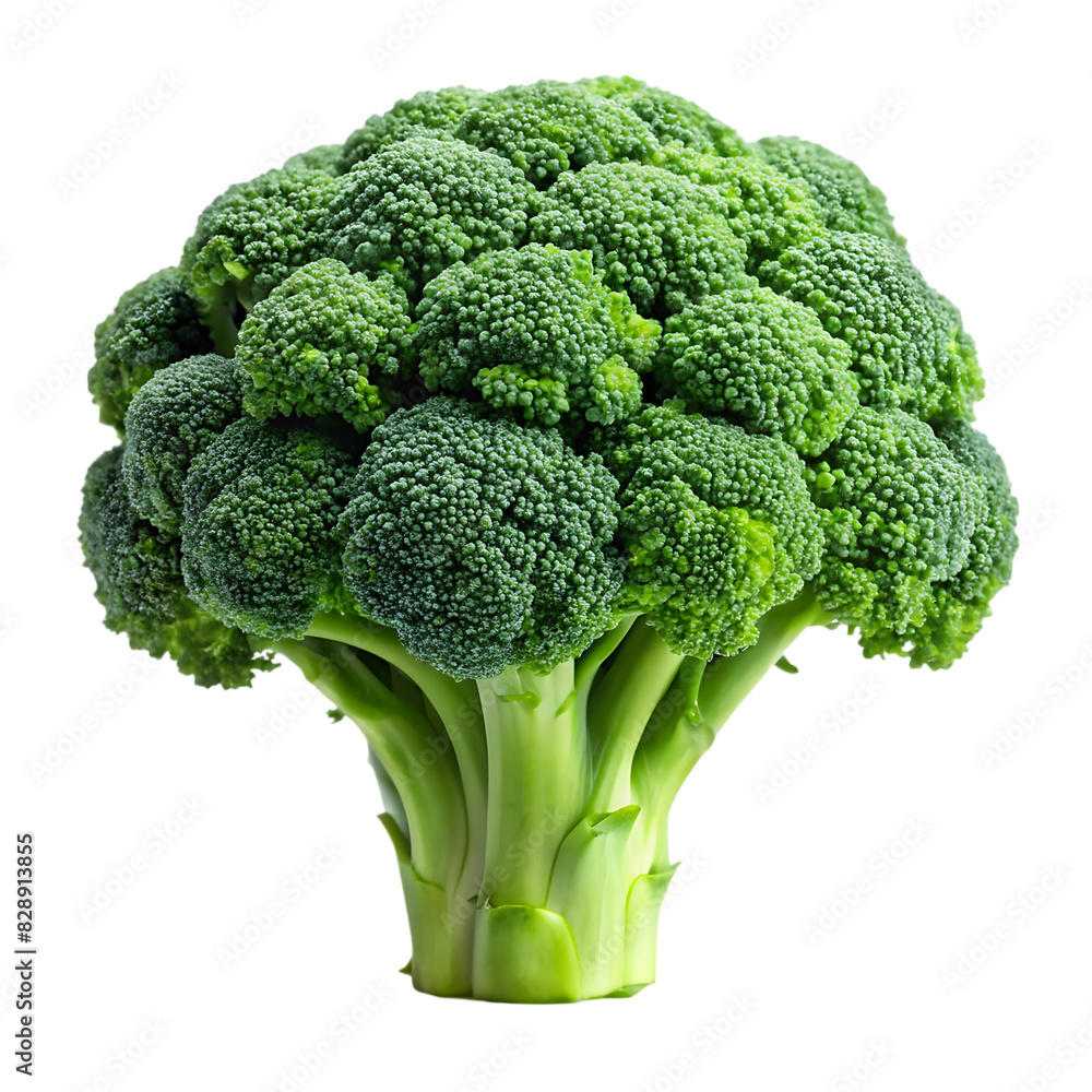 Fresh broccoli isolated on white background ai generated Fresh broccoli isolated on white background ai generated