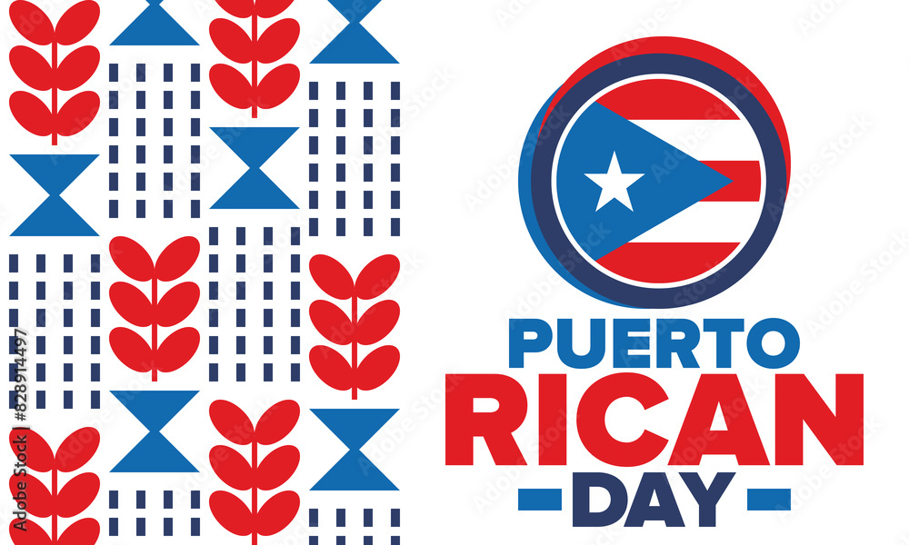 Puerto Rican Day. National happy holiday. Festival and parade in honor ...