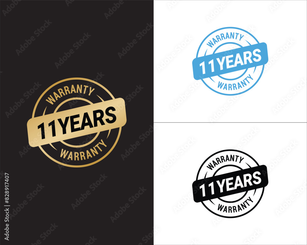11 Years Warranty Vector, 11 Years Warranty Logo 11 Years Warranty Vector, 11 Years Warranty Logo