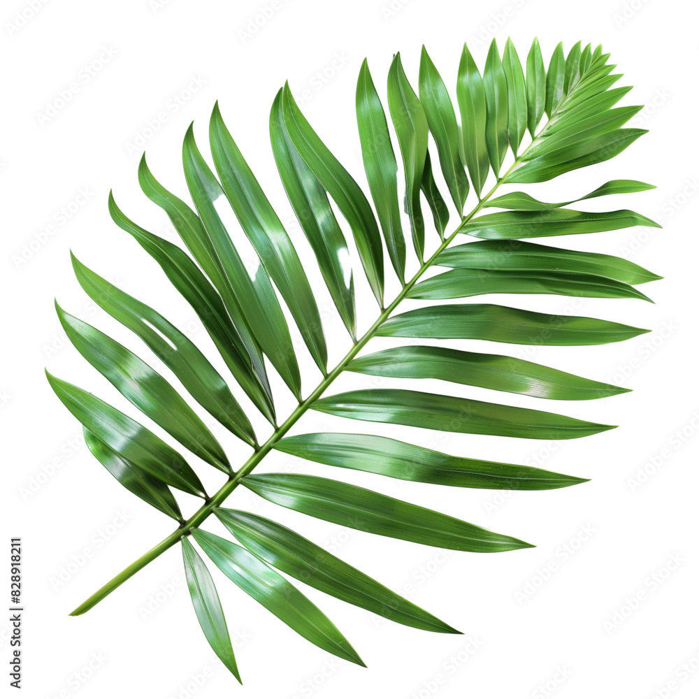 Tropical green palm leave isolated on transparent background. Tropical green palm leave isolated on transparent background.
