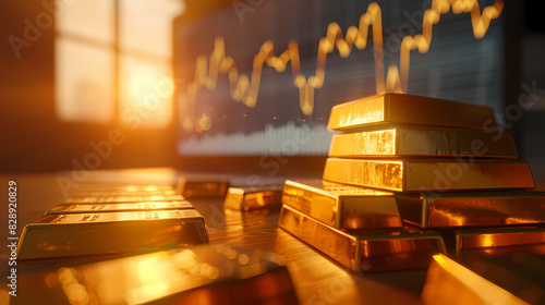 Gold bars and gold market