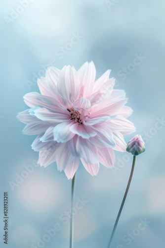 Dreamy Pastel Flower with Blurred Edges