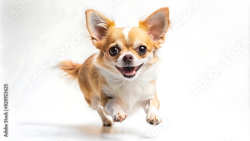 Happy Jumping Set Of Chihuahua Dog Isolated on White Background © theartcreator