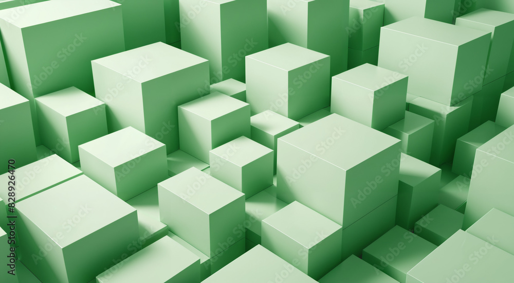 green white boxes abstract art green white boxes abstract art