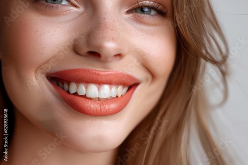 A woman smile with perfectly contoured lips emphasizing the beauty and effectiveness of the contouring technique