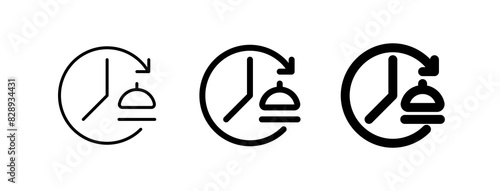Editable non-stop order, service, cooking vector icon. Part of a big icon set family. Perfect for web and app interfaces, presentations, infographics, etc