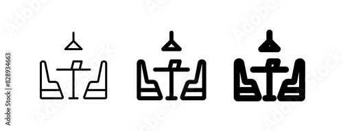 Editable restaurant seat vector icon. Food, restaurant. Part of a big icon set family. Perfect for web and app interfaces, presentations, infographics, etc