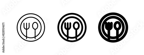 Editable meals, plate, fork, spoon vector icon. Food, restaurant. Part of a big icon set family. Perfect for web and app interfaces, presentations, infographics, etc