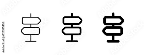 Editable wayfinder, signpost vector icon. Part of a big icon set family. Perfect for web and app interfaces, presentations, infographics, etc