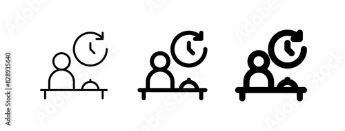 Editable receptionist vector icon. Part of a big icon set family. Perfect for web and app interfaces, presentations, infographics, etc