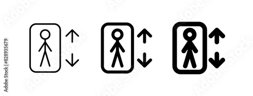 Editable lift, elevator vector icon. Part of a big icon set family. Perfect for web and app interfaces, presentations, infographics, etc