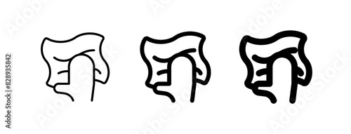 Editable wipe clean hand vector icon. Part of a big icon set family. Perfect for web and app interfaces, presentations, infographics, etc