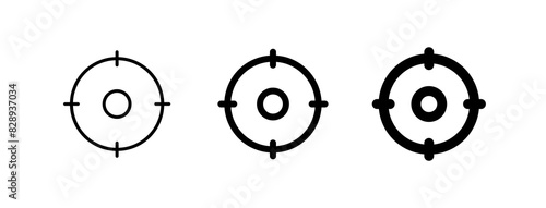Editable destination, target, focus vector icon. Map, location, navigation. Part of a big icon set family. Perfect for web and app interfaces, presentations, infographics, etc