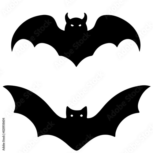 set of halloween bats 