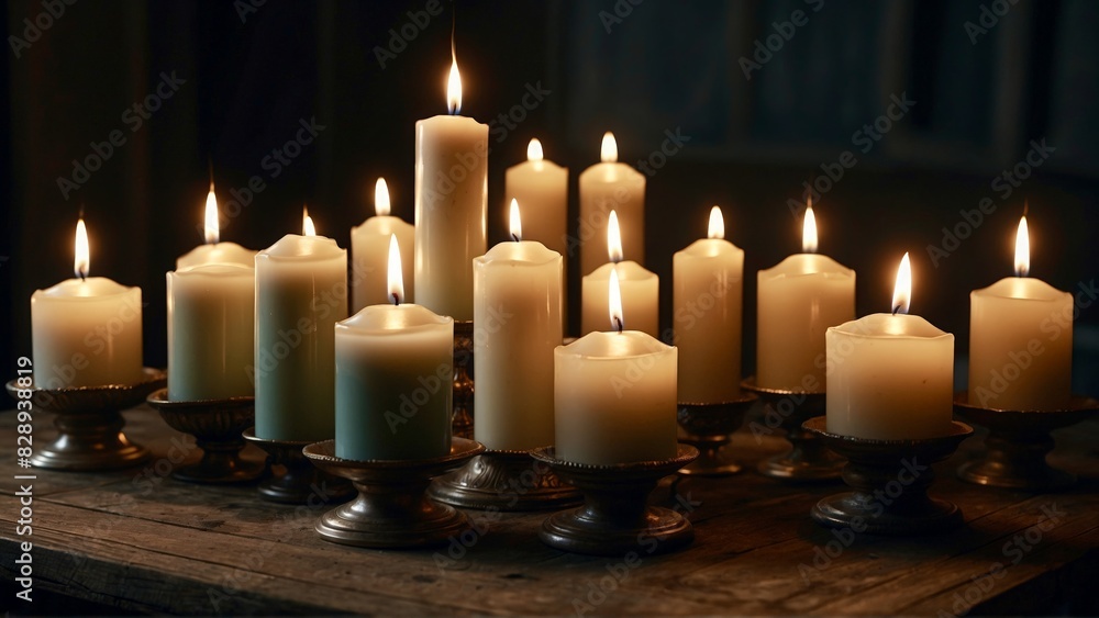 candles in church candles in church