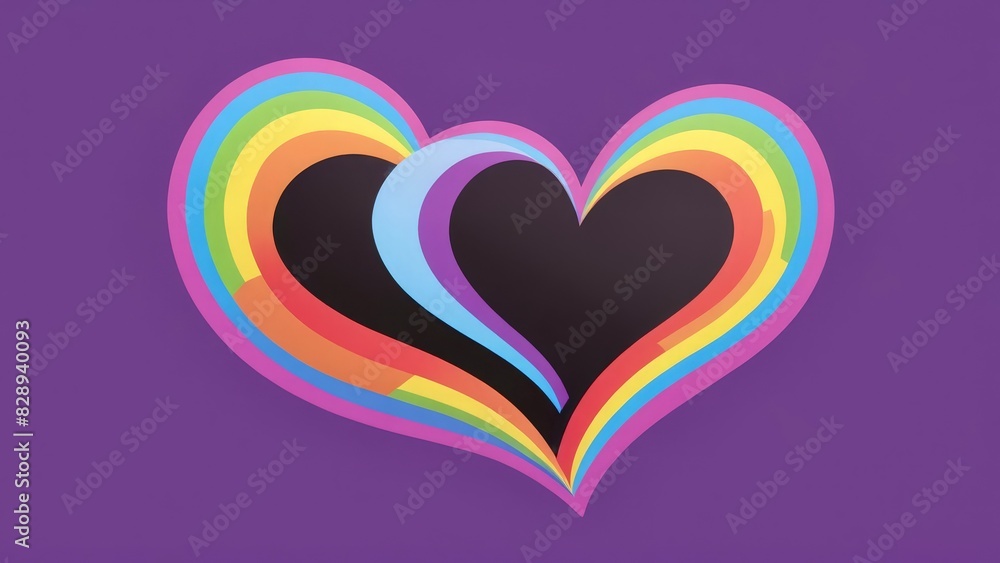 abstract colorful heart abstract colorful heart