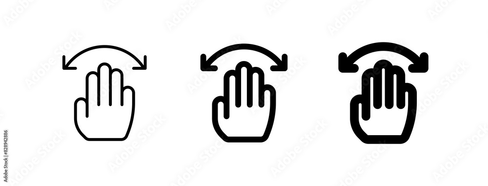 Editable hand swipe vector icon. Part of a big icon set family. Perfect for web and app interfaces, presentations, infographics, etc Editable hand swipe vector icon. Part of a big icon set family. Perfect for web and app interfaces, presentations, infographics, etc
