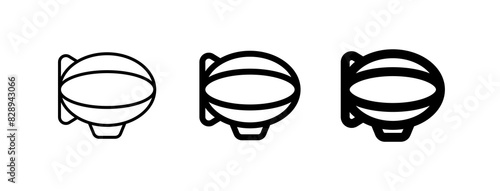 Editable zeppelin vector icon. Vehicles, transportation, travel. Part of a big icon set family. Perfect for web and app interfaces, presentations, infographics, etc