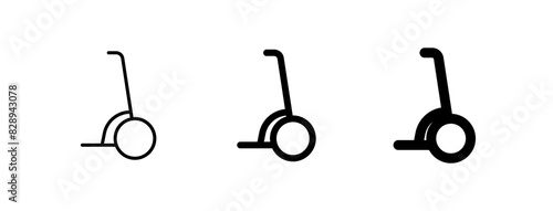 Editable segway scooter vector icon. Vehicles, transportation, travel. Part of a big icon set family. Perfect for web and app interfaces, presentations, infographics, etc