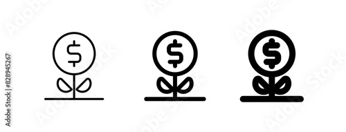 Editable interest vector icon. Part of a big icon set family.  Finance, business, investment, accounting. Perfect for web and app interfaces, presentations, infographics, etc