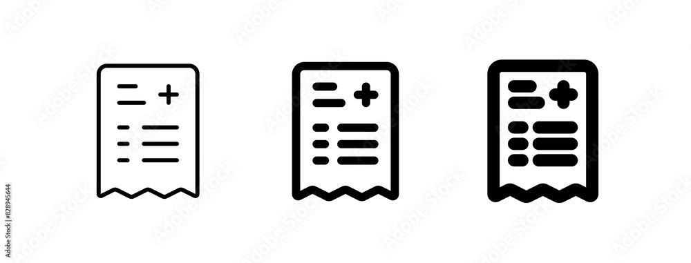 Editable medical prescription vector icon. Part of a big icon set family. Perfect for web and app interfaces, presentations, infographics, etc Editable medical prescription vector icon. Part of a big icon set family. Perfect for web and app interfaces, presentations, infographics, etc