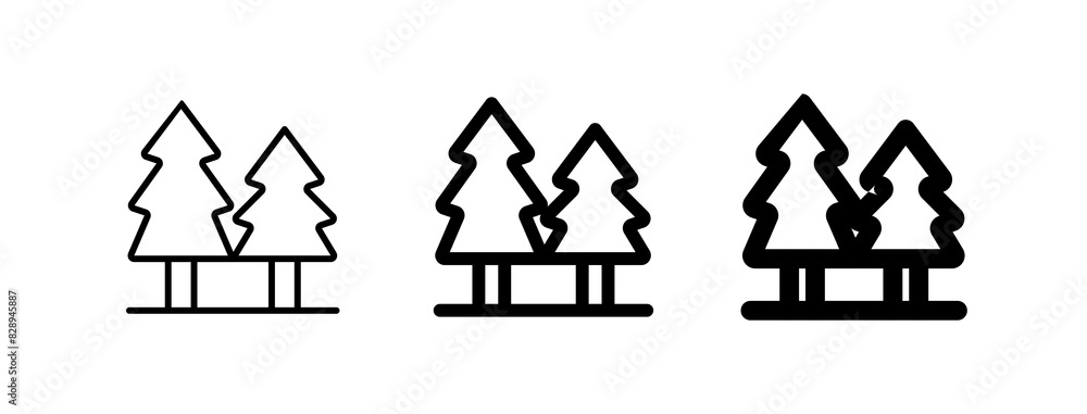 Editable pine trees vector icon. Part of a big icon set family. Perfect for web and app interfaces, presentations, infographics, etc Editable pine trees vector icon. Part of a big icon set family. Perfect for web and app interfaces, presentations, infographics, etc