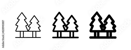 Editable pine trees vector icon. Part of a big icon set family. Perfect for web and app interfaces, presentations, infographics, etc